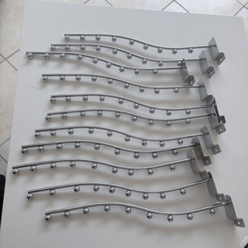 Thin cascade hangers with balls, pack of 11, like new