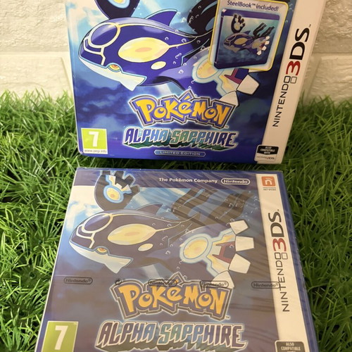 Pokémon Alpha Sapphire Nintendo 3DS new, sealed game with metal case