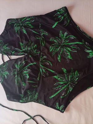 Shein swimsuit 4XL new, black and green