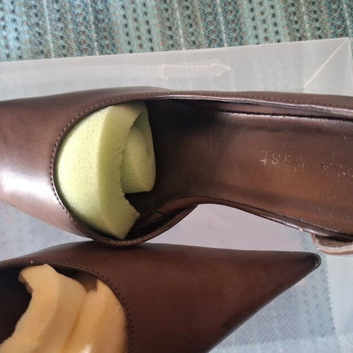Leather women's pumps size 37 used, brown