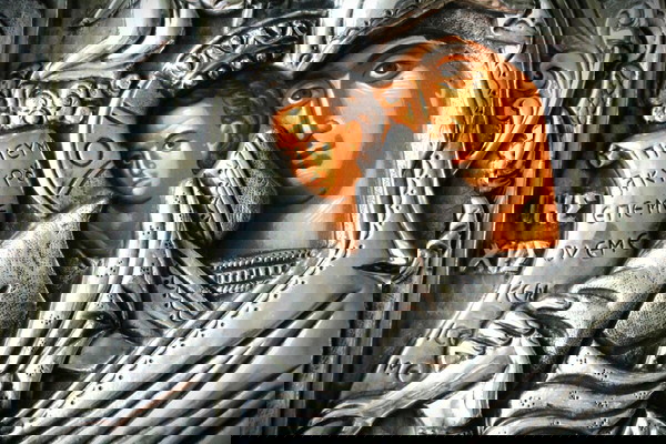 Χειροποίητη Ασημένια εικόνα της Παναγίας με τον Ιησού Silver sterling 950