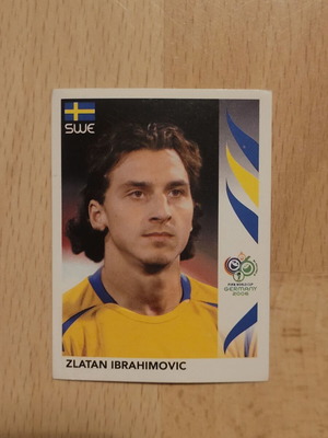 Zlatan Ibrahimovic Panini FIFA World Cup Germany 2006 sticker near mint