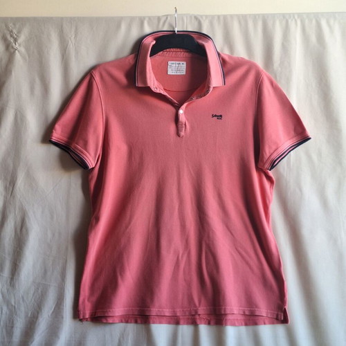 Schott NYC XXL Pearl Snap Pique Polo Shirt like new, dusty pink