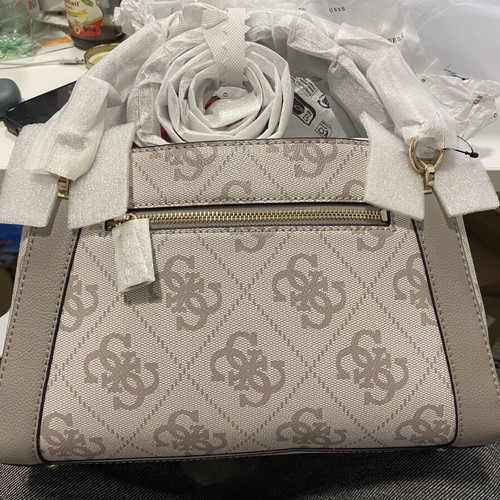 Guess Karnilla Logo shoulder bag, dark taupe