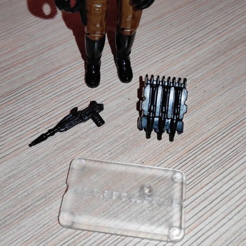 G.I.JOE Major Bludd (v1) 1983 figure used with equipment