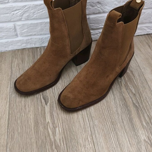 Sergio Bardi suede boots brown like new, size 39