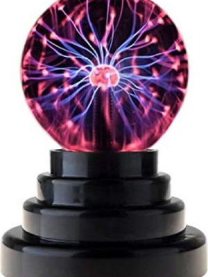 Μπάλα πλάσματος Plasma Ball σαν καινούργιο με φωτιστικό εφέ και τροφοδοτικό 12V