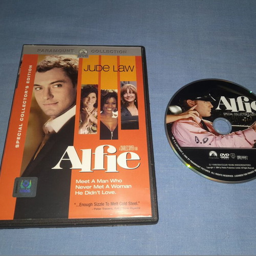 Alfie DVD used with subtitles, romantic movie