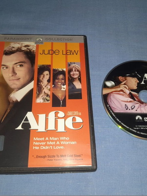 Alfie DVD used with subtitles, romantic movie