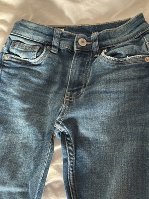 Zara kids' denim pants used, size 122 cm, blue