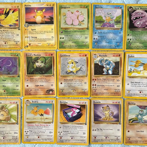 Pokemon cards used, pack of 15 pieces