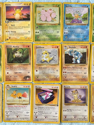 Pokemon cards used, pack of 15 pieces