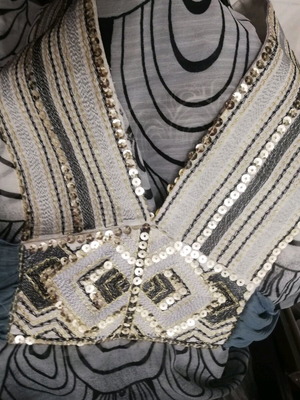 Zen tunic shirt with sequins, one size