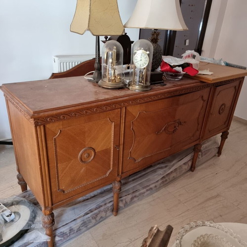 Vintage handmade classic oak buffet like new