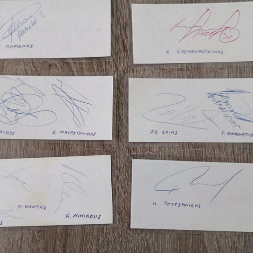 Olympiacos Autographs like new, authentic