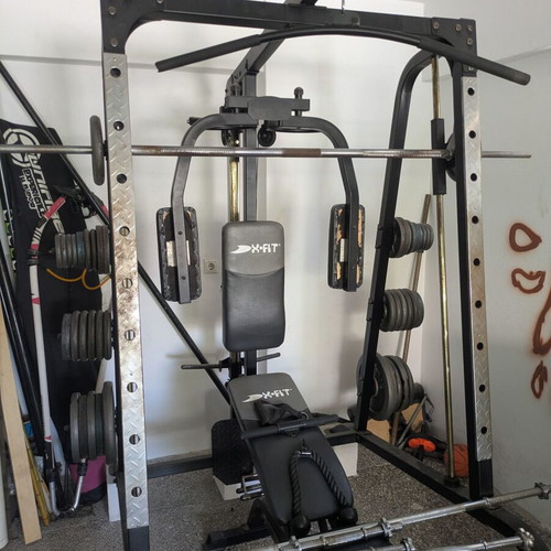 X-Fit Home Gym Set like new, complete fitness equipment