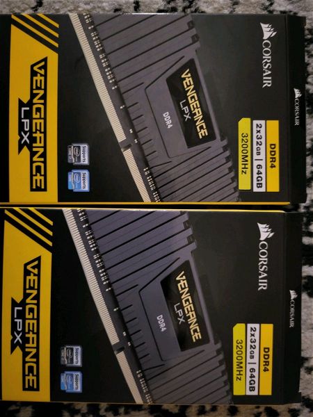  VENGEANCE LPX 128GB (4 x 32GB) DDR4 DRAM 3200MHz C16 Memory Kit x2