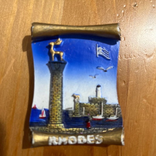Rhodes fridge magnet used