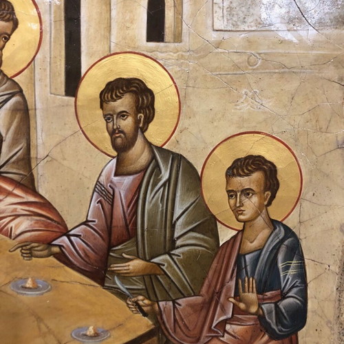 Fresco painting used, Last Supper by A Sevastos 93x58 cm