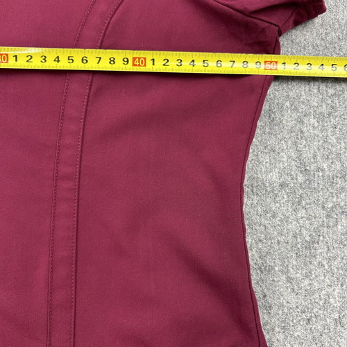 Dickies medical nurse blouse women's small burgundy used