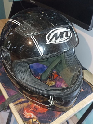 MT motorcycle helmet without visor