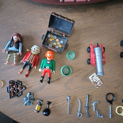 Playmobil 3900 Red Corsair pirate ship used