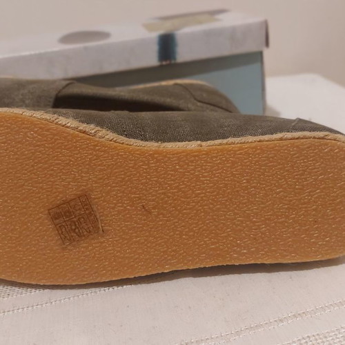 Women's espadrilles new, size 41, khaki, leather sole
