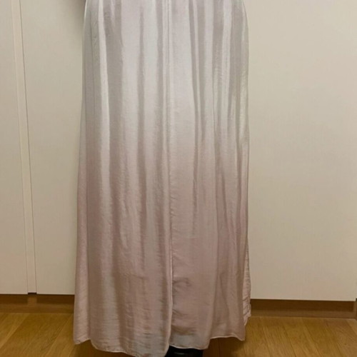 Sandy Kosta 2-in-1 maxi skirt and strapless dress, white and pink ombre