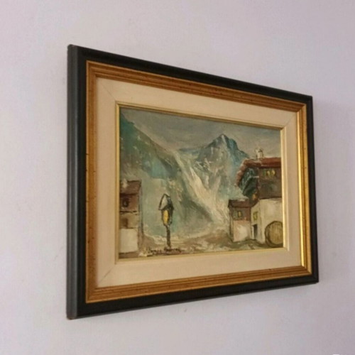 A. Chalari Makotsi oil painting used, framed 42x33 cm