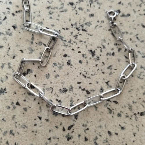 Steel bracelet like new, modern unisex, gray