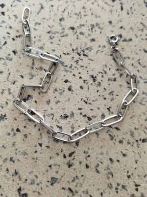 Steel bracelet like new, modern unisex, gray