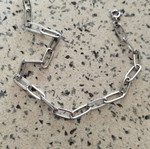 Steel bracelet like new, modern unisex, gray