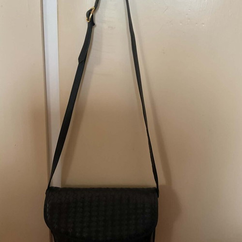 Mouriadis leather shoulder bag like new, blue