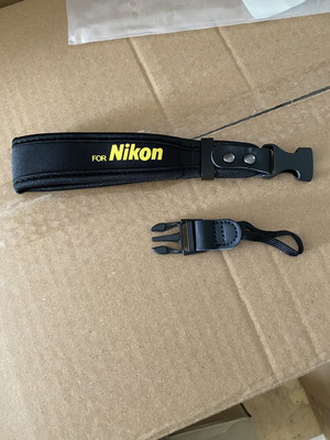 Nikon wrist strap with logo
