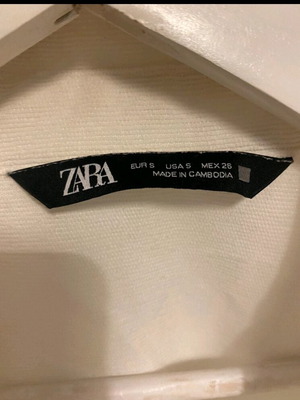 Λευκό πουκάμισο Zara ριπ ατσαλάκωτο σαν καινούργιο, small