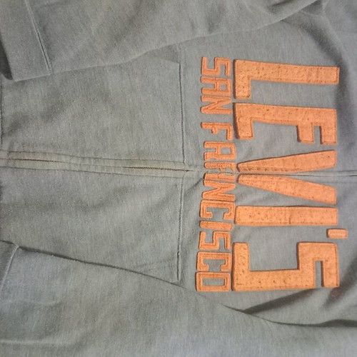 Levi's women's oversize cardigan used, blue, with hood
