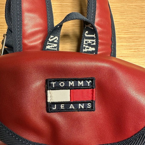 Tommy Jeans Heritage Flap Backpack burgundy like new