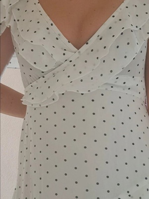 Paou dress long, like new, black and white, size M