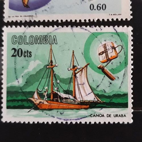 Γραμματόσημα Κολομβίας 1966-1968, 4 τεμάχια, σε άριστη κατάσταση
