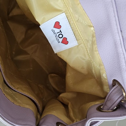 Love to Love backpack used, pink, leather