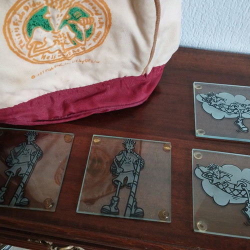 Fido Dido vintage 1985 bag used with coaster gift