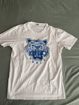 Kenzo Paris T-shirt με κεντημένο Tiger λευκό μέγεθος M σαν καινούργιο