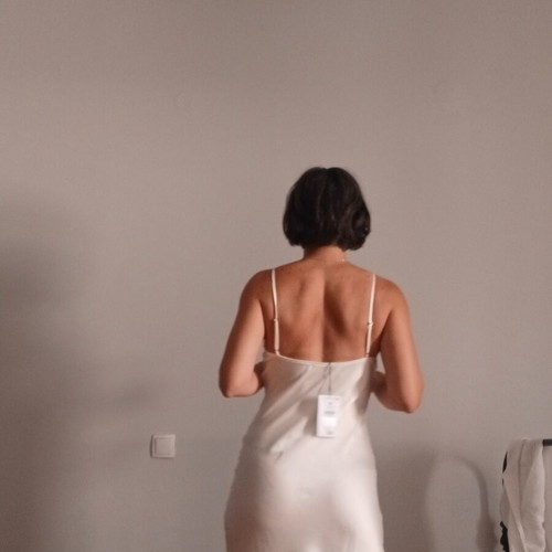 Bershka dress, white beige, size M 38 10