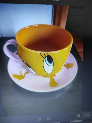 Tweety μεγάλη κεραμική κούπα του 1990, σαν καινούργιο