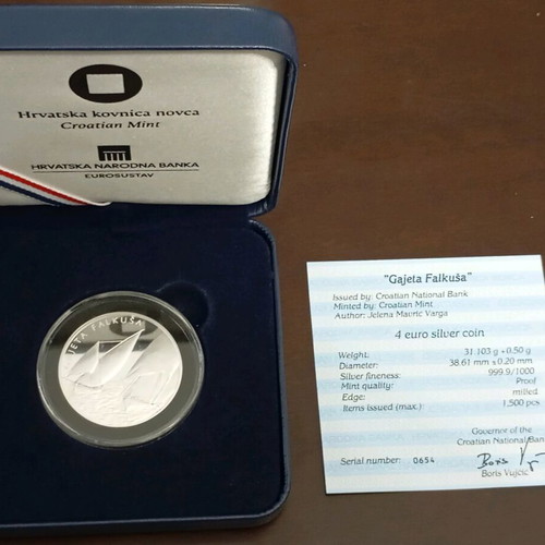 Silver Ounce 999 Proof Croatia new with certificate