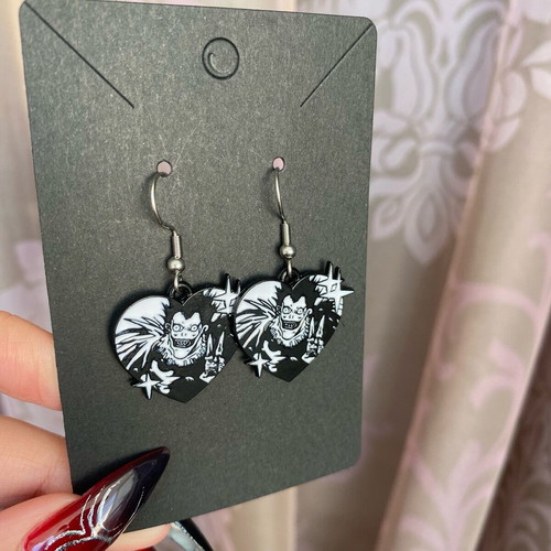 Ryuk earrings from Death Note anime, new with steel hooks