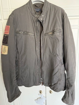 Ralph Lauren Polo Jeans men's spring jacket XL like new gray slim fit
