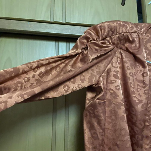 Dress animal print orange wrap like new