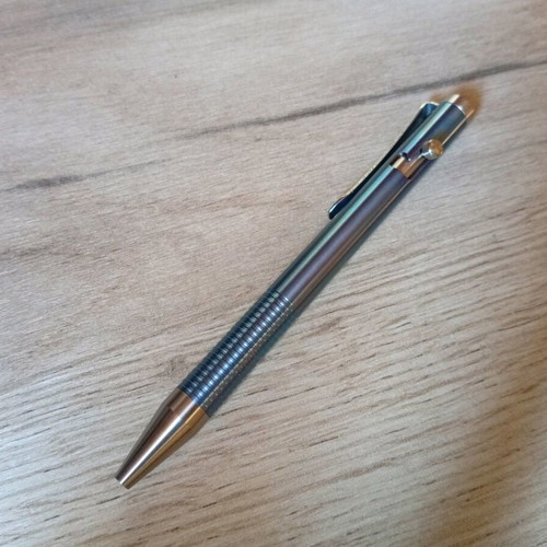 Custom Titanium Pen blue anodising, like new