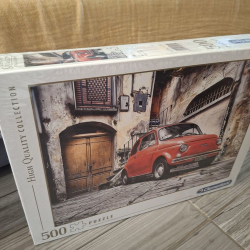 Clementoni Puzzle 500 Pieces New Red Fiat 500